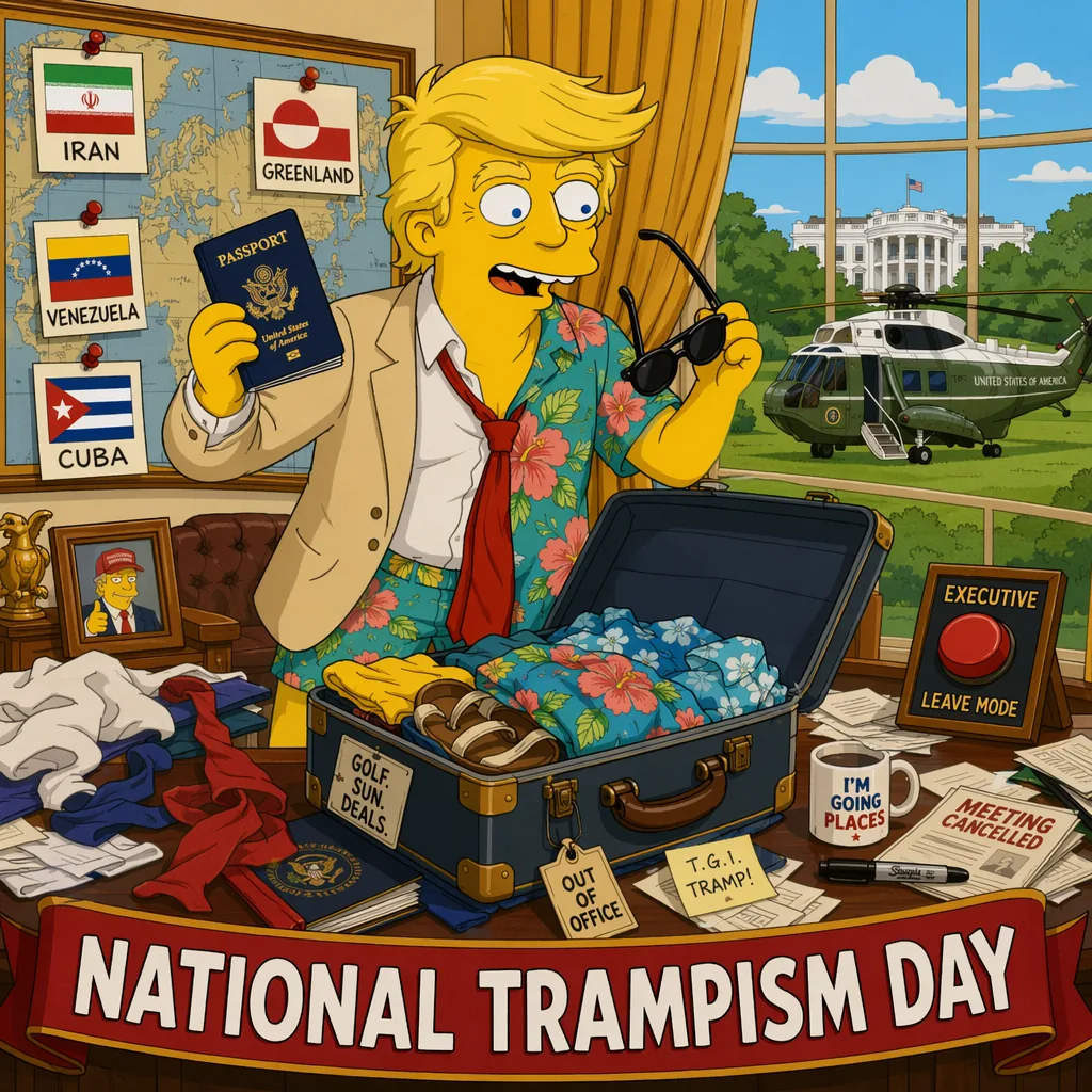 Comic frame 07 of National Trampism Day story