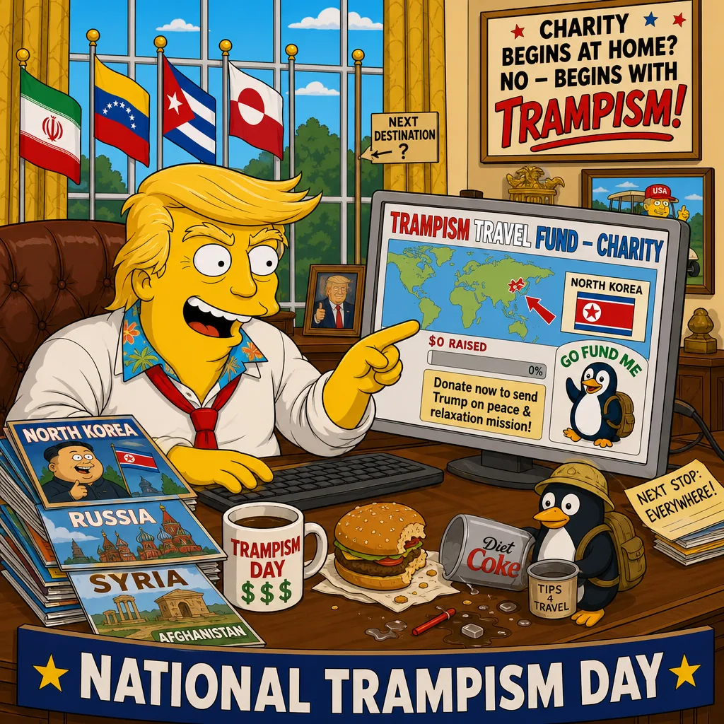 Comic frame 08 of National Trampism Day story